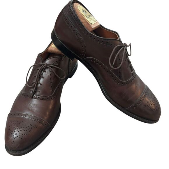 Alden Dress Shoes 913 Straight Tip Inner Vane Color Brown US 12 A/C - Picture 2 of 10